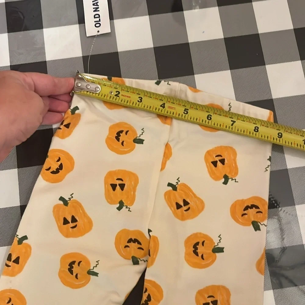 New Old Navy Toddler’s Girls Leggings pumpkin Jack o Lantern Size 3T NWT